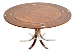 1960s Danish Modern Rosewood 'Flip-Flap' Lotus Dining Table by Dyrlund