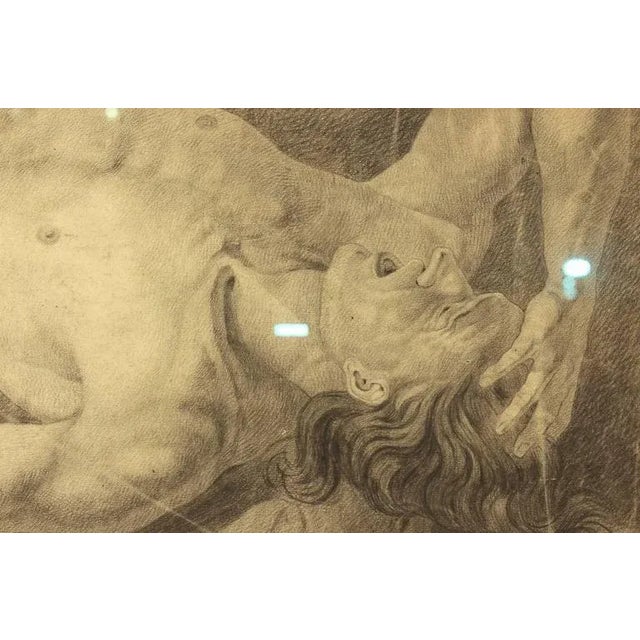 Large Figural Study in Pencil For Sale - Image 4 of 9