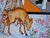 Cubism Interior with Picasso by Louis Recchia | Oil on canvas Woman holding a fox in a colorful interior scene. For Sale - Image 3 of 4