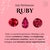 Square Cut Natural Ruby & Diamond Geometric Stacking Ring Size 7 in 14k Gold For Sale - Image 11 of 13