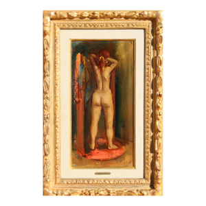 Dressing Room, Signed Oil Painting by Jan De Ruth