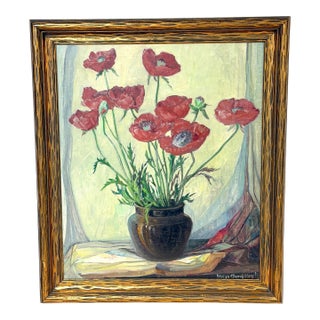 Vivian Church Hoyt (1880–1957) American Still Life of Poppies For Sale