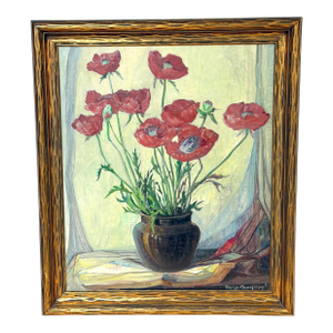Vivian Church Hoyt (1880–1957) American Still Life of Poppies