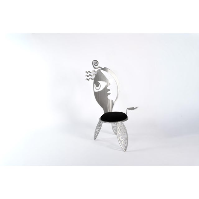Cubist Girl Aluminum Chair by Christopher Royal for Rockledge Design Studio For Sale - Image 9 of 11