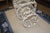 Vintage Tall White Fern Head Round Wicker Hanging Bird Cage W/ Single Door For Sale - Image 15 of 17