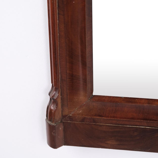 Antique Mahogany Mirror from the 1880s For Sale - Image 4 of 9