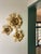 Wall Lights in Gilt Metal from Masca, Italy, 1970s, Set of 3 For Sale - Image 3 of 9
