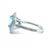 Tiffany and Co. Tiffany & Co. Platinum Soleste Aquamarine & Diamond Ring 3.95ct 7.17g, Size 5 For Sale - Image 4 of 11