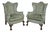 Early 20th Century Wingback Armchairs, Set of 2 For Sale