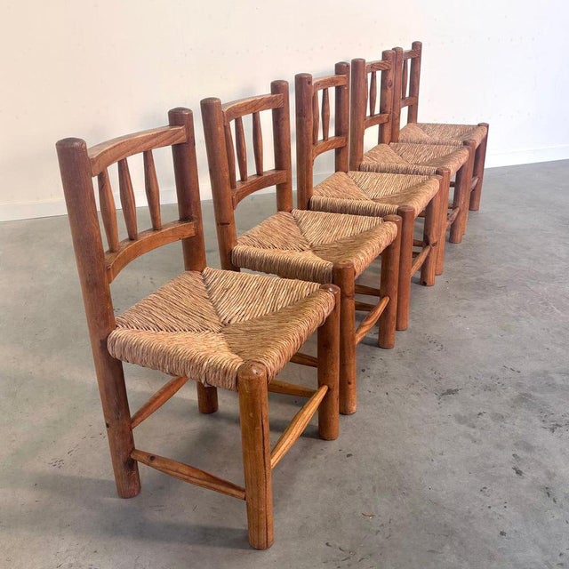 Vintage Farmer Chairs, 1960s, Set of 5 For Sale - Image 3 of 16