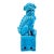 Vintage Chinese Turquoise Blue Glazed Foo Dog – Guardian Lion – Hollywood Regency / Chinoiserie For Sale