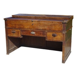 French Glove Makers Table in Oak For Sale