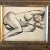 Figurative Vintage Original Female Nude Charcoal Study Drawing Vintage Frame For Sale - Image 3 of 5