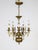 Metal 19th Century Dutch 5-Light Brass Chandelier With Flame Detailing For Sale - Image 7 of 9