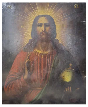 19th Century Orthodox Icon of the Pantocrator
