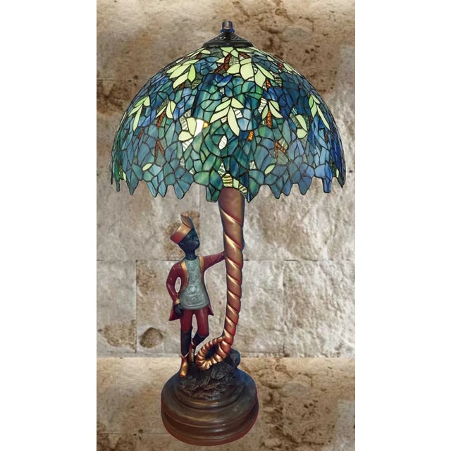 Gold Vintage Monkey in Moroccan Attire Cornucopia Table Lamp For Sale - Image 8 of 12