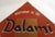 Large vintage advertising sign for the Dalami brand, flooring (in Poissy), which produced vinyl tiles containing asbestos...