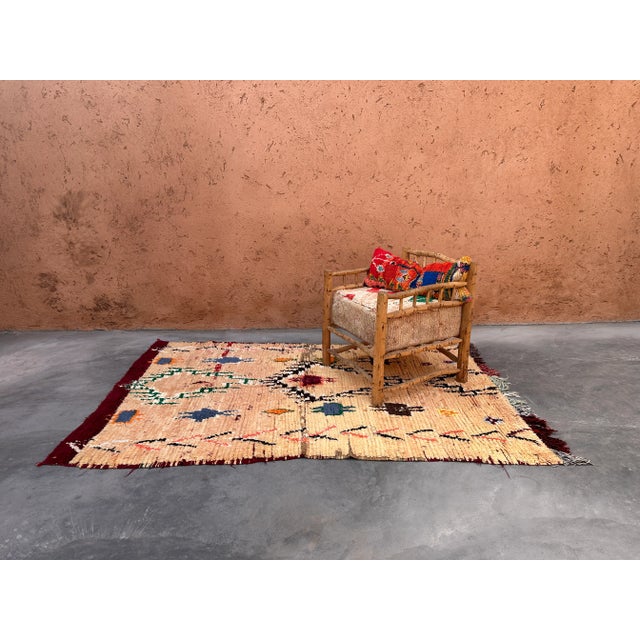 Mid-Century Vintage Moroccan Rug For Sale In Cleveland - Image 6 of 10