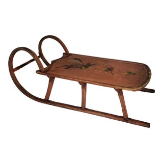 Early 20thc Wooden Salmon Sled For Sale