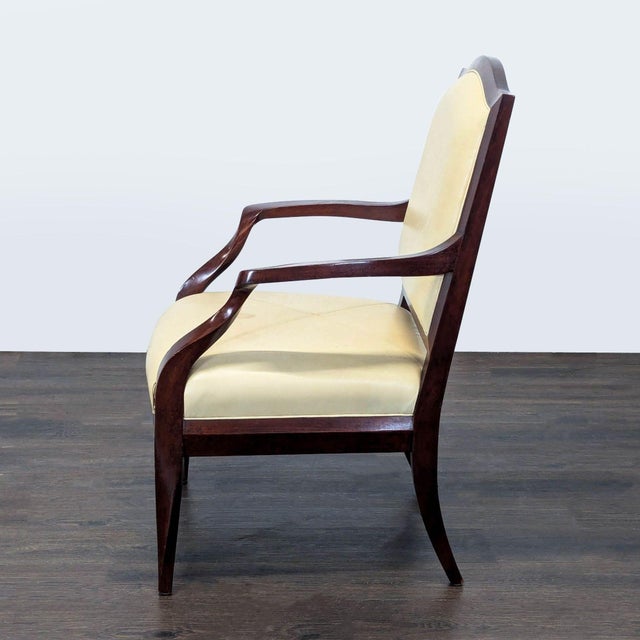Traditional Therien Studio Workshops Classic Lounge Chair With Cream Upholstery For Sale - Image 3 of 8
