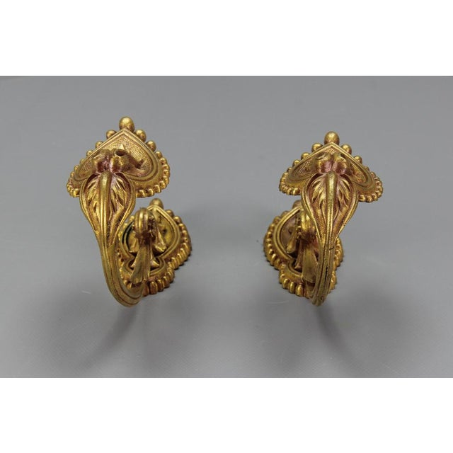 Early 20th Century French Bronze Curtain Tiebacks, 1890s, Set of 2 For Sale - Image 5 of 18