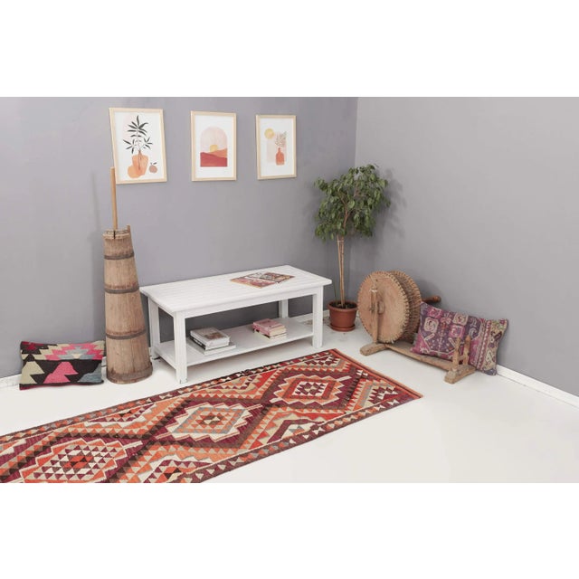 Handwoven Vintage Kilim Runner For Sale In Los Angeles - Image 6 of 7