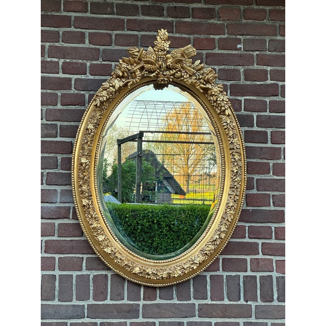 1960 French Louis XVI Gold Gilt Wall Mirror - 1 Pc For Sale - Image 16 of 17