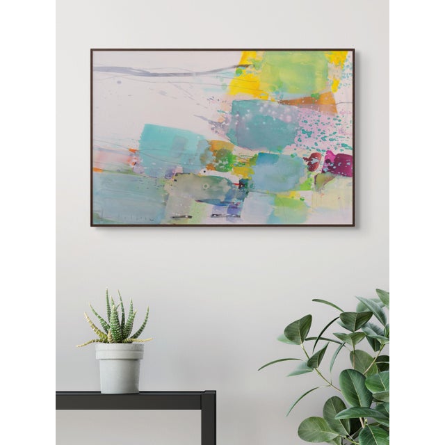 Greet Helsen Contemporary Abstract Acrylic on Canvas "Spring" by Greet Helsen For Sale - Image 4 of 5