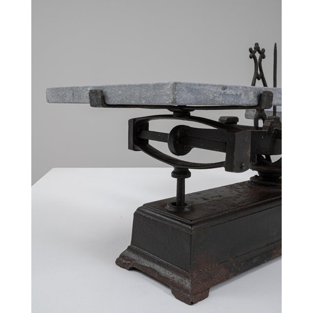19th Century French Iron & Marble Scale For Sale In Greensboro - Image 6 of 18