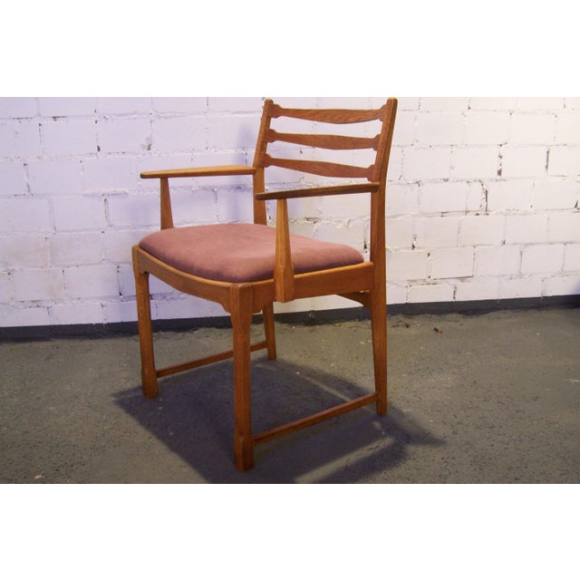Modern Danish Armchair in Oak by Vestervig Eriksen BrBr.Tromborg, 1950s For Sale - Image 4 of 6