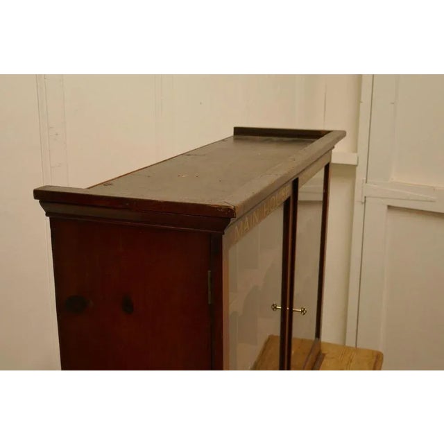 19th Century Mahogany Estate Office Mail Cabinet, 1880s For Sale - Image 4 of 11