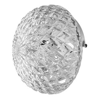 Vintage Glass Wall Light, 1970s For Sale