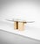 Vintage Dining Table with Oval Glass Top and Wood-Concrete Legs by Giovanni Offredi for Saporiti, 1970s, in Very Good...