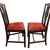 Pair of Traditional Mahogany Finish Dining Chairs W/ Upholstered Seats For Sale - Image 4 of 5