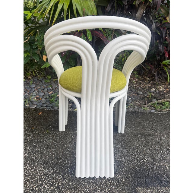 1980s 1980s 5-Strand Rattan Chairs, Axel Enthoven, Manner, 2 Pairs Available For Sale - Image 5 of 8