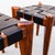 Vintage 1960s Sculptural Stools in Solid Teak & Saddle Leather Attributed to Edmond Spence For Sale - Image 13 of 15