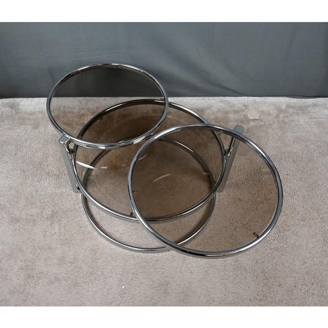 Metal Coffee Table with Swiveling Tops attributed to Milo Baughman, 1970 For Sale - Image 7 of 18