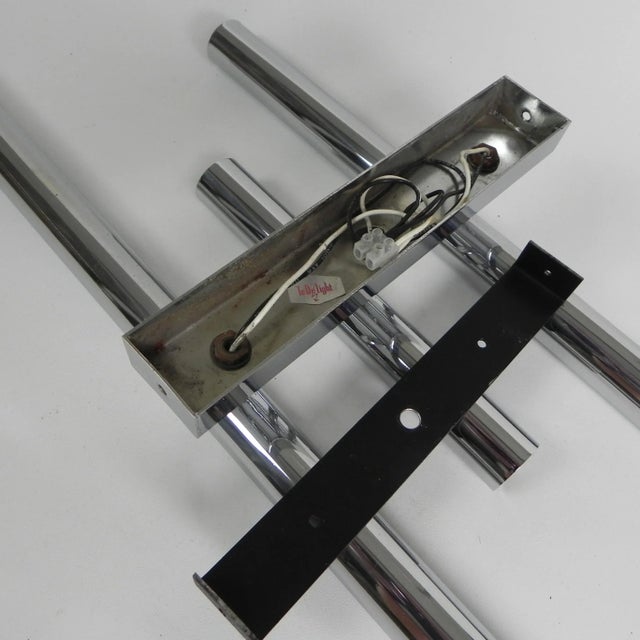 Tede Light Wall Lamp with 3 Chrome Cylinders, 1970s For Sale - Image 15 of 18