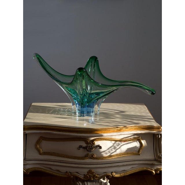 Murano Sommerso Glass Centerpiece, 1960s For Sale - Image 7 of 10