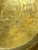 Chinoiserie Round Brass Display Tray With Engraved Flowers and Scalloped Rim For Sale - Image 3 of 8