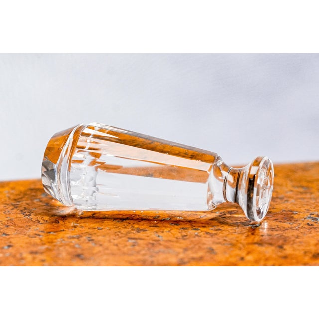 Dazzling Faceted Polished Rock Crystal Victorian Antique Desk Wax Seal "D" Gothic Script Stationary For Sale - Image 4 of 10