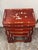 Red Asian Rosewood + Mother of Pearl Inlaid Nesting Tables, Set of Four For Sale - Image 8 of 12