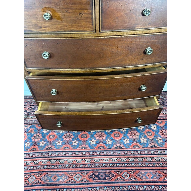 Brown 1960s Universal Furniture Tallboy Dresser With Lock For Sale - Image 8 of 10