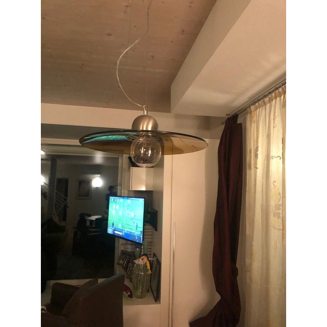 Glass Vintage Pendant Light from Massive Lighting, 1980s For Sale - Image 7 of 9