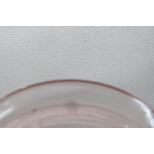 Early 20th Century Early 20th Century Pink Depression Glass Coasters Pair of Two Concentric Ring Small Dishes For Sale - Image 5 of 10