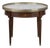 Antique French Louis XVI Mahogany Marble Top Bouillotte Table For Sale
