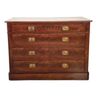Louis Philippe Mahogany Chest, France Circa 1840 For Sale