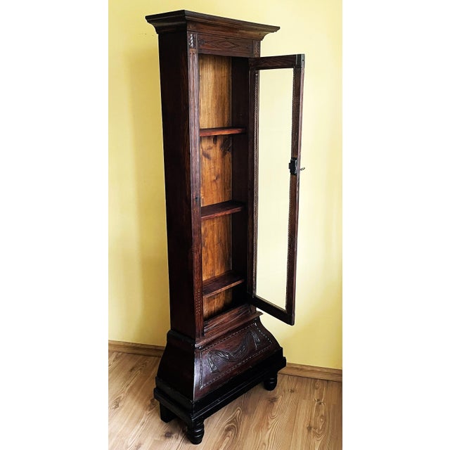 Wood Oak Display Case, 1920s For Sale - Image 7 of 18