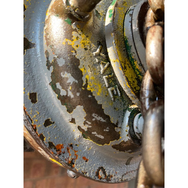 Yale 1 Ton Chain Fall (Hoist) Salvaged From Gates Rubber Factory For Sale - Image 12 of 13