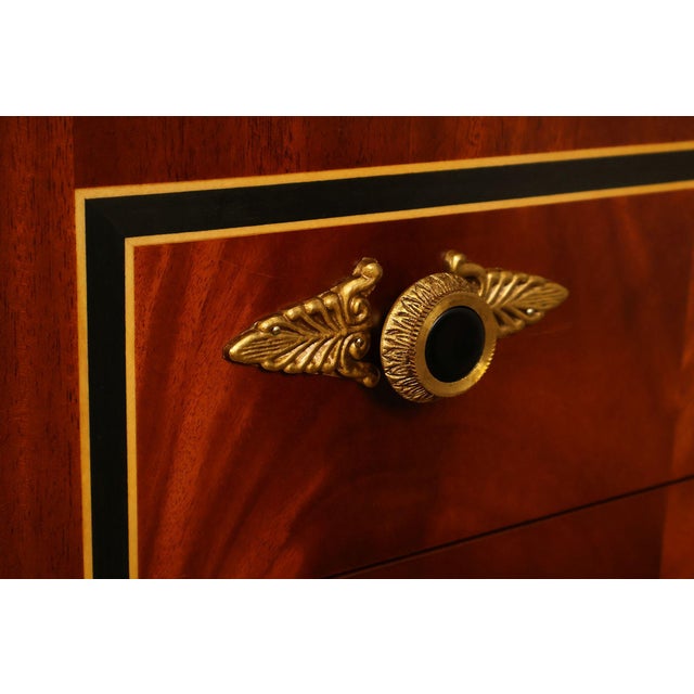 Infinity Furniture Neoclassical Style Mahogany Tall Chest For Sale - Image 13 of 18